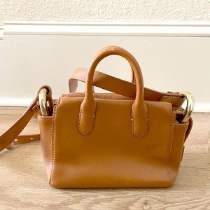 J.Crew Harper Mini Satchel Purse / Burnished Pecan